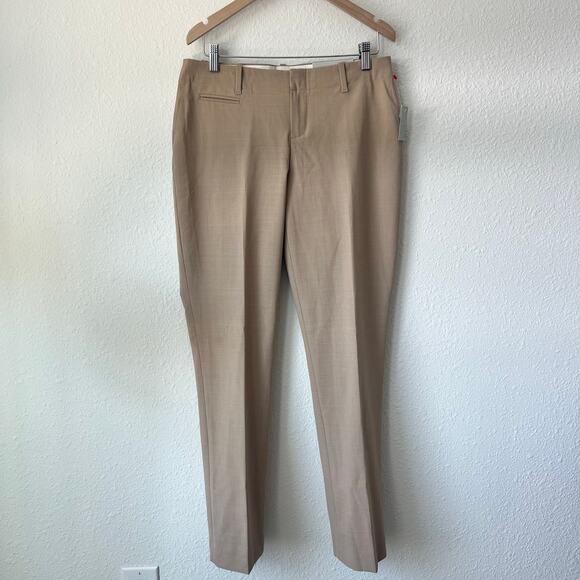 NWT Gap True Straight Leg Tan Trouser - Size 2 - Picture 1 of 6